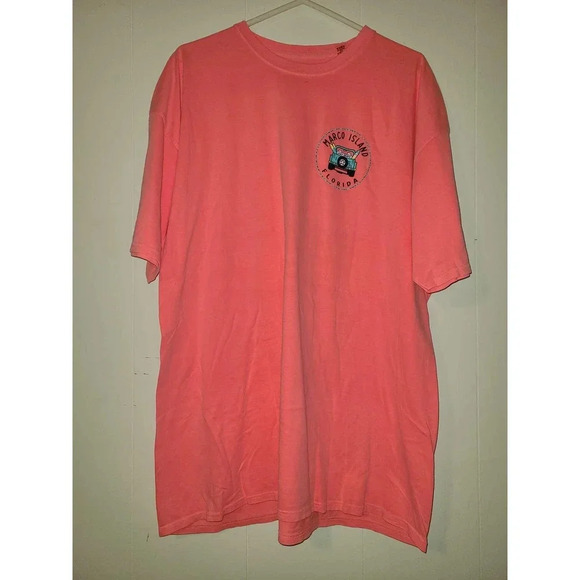 Marco Island Florida T-Shirt Top Women's 2XL Graphic Print Beach Paradise (Y) - Picture 1 of 5